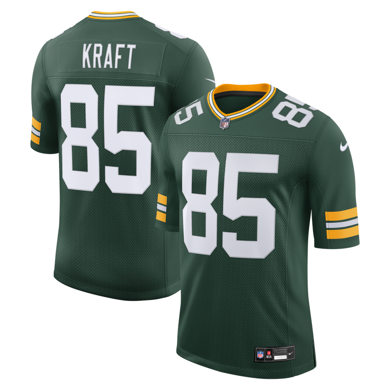 Tucker Kraft Green Bay Packers Football Jersey, Limited Sportswear Jersey Shirt, Lightweight Breathable Athletic Jersey, Casual Gift for Men