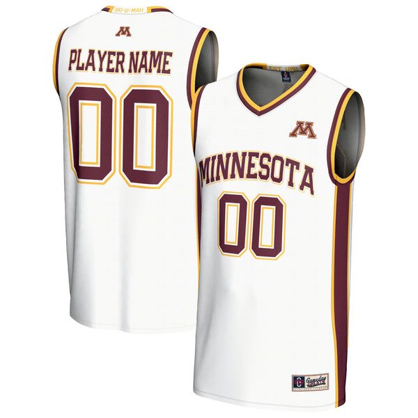 Minnesota Golden Gophers Lightweight Collegiate Basketball NIL Pick-A-Player Fashion Jersey - White