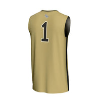 UCF Knights Basketball Jersey, Gold Fashion Lightweight Sportswear Jersey Shirt, Sleeveless Athletic Tank Jersey, Casual Gift for Men
