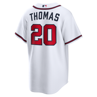 Lane Thomas Atlanta Braves Baseball Jersey, White Replica Sportswear Jersey Shirt, Lightweight Breathable Athletic Jersey, Casual Gift for Men