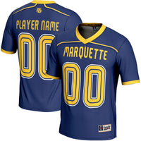 Marquette Golden Eagles Lacrosse Jersey, Navy Lightweight Sportswear Jersey Shirt, Lightweight Breathable Athletic Jersey, Casual Gift for Men