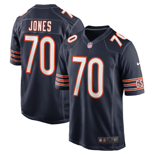 Chicago Bears Braxton Jones Navy Game Player Jersey