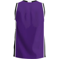 Weber State Wildcats Basketball Jersey, Purple Lightweight Sportswear Jersey Shirt, Sleeveless Athletic Tank Jersey, Casual Gift for Men