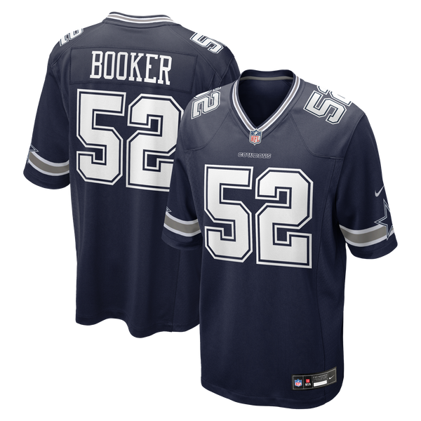Dallas Cowboys Tyler Booker Navy Team Game Jersey