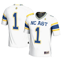 North Carolina A&T Aggies Football Jersey, White Sportswear Jersey Shirt, Lightweight Breathable Athletic Jersey, Casual Gift for Men