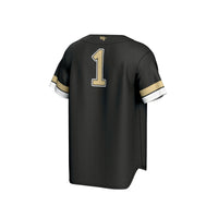 Wake Forest Demon Deacons Baseball Jersey, Black Fashion Sportswear Jersey Shirt, Lightweight Breathable Athletic Jersey, Casual Gift for Men