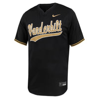 Vanderbilt Commodores Baseball Jersey, Black Limited Sportswear Jersey Shirt, Lightweight Breathable Athletic Jersey, Casual Gift for Men