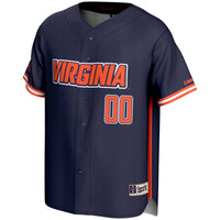 Virginia Cavaliers Baseball Jersey, Navy Sportswear Jersey Shirt, Lightweight Breathable Athletic Jersey, Casual Gift for Men, Style 200097242