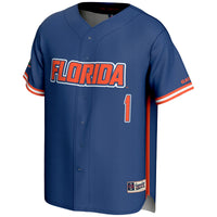 Florida Gators Lightweight Baseball Jersey, Royal Sportswear Jersey Shirt, Lightweight Breathable Athletic Jersey, Casual Gift for Men