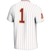 Arizona State Sun Devils Softball Jersey, White Lightweight Sportswear Jersey Shirt, Lightweight Breathable Athletic Jersey, Casual Gift for Men