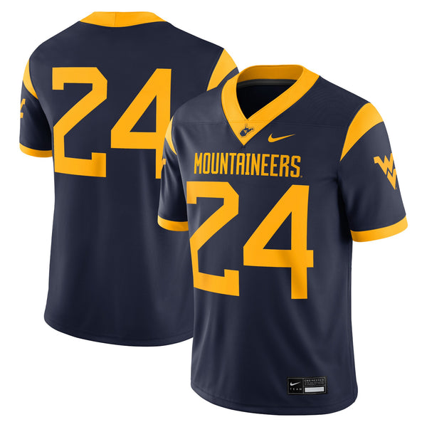 #24 Navy West Virginia Mountaineers Game Jersey