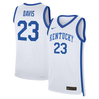 Kentucky Wildcats Basketball Jersey, White Replica Sportswear Jersey Shirt, Sleeveless Athletic Tank Jersey, Casual Gift for Men