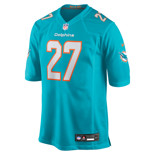 Miami Dolphins Ethan Bonner Aqua Game Jersey