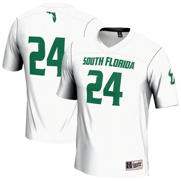#24 South Florida Bulls Lightweight Lacrosse Jersey - White