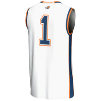 Bucknell Bison Basketball Jersey, White Lightweight Sportswear Jersey Shirt, Sleeveless Athletic Tank Jersey, Casual Gift for Men