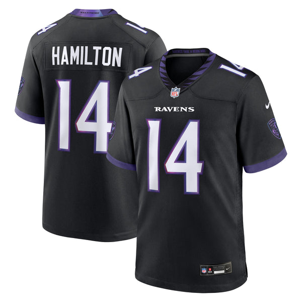 Baltimore Ravens Kyle Hamilton Black Alternate Game Jersey