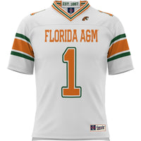 Florida A&M Rattlers Football Jersey, White Sportswear Jersey Shirt, Lightweight Breathable Athletic Jersey, Casual Gift for Men