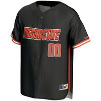 Oregon State Beavers Baseball Jersey, Black Lightweight Sportswear Jersey Shirt, Lightweight Breathable Athletic Jersey, Casual Gift for Men