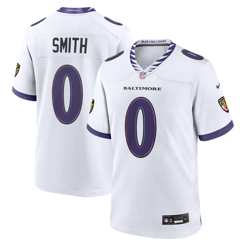 Roquan Smith Baltimore Ravens Football Jersey, White Game Sportswear Jersey Shirt, Lightweight Breathable Athletic Jersey, Casual Gift for Men