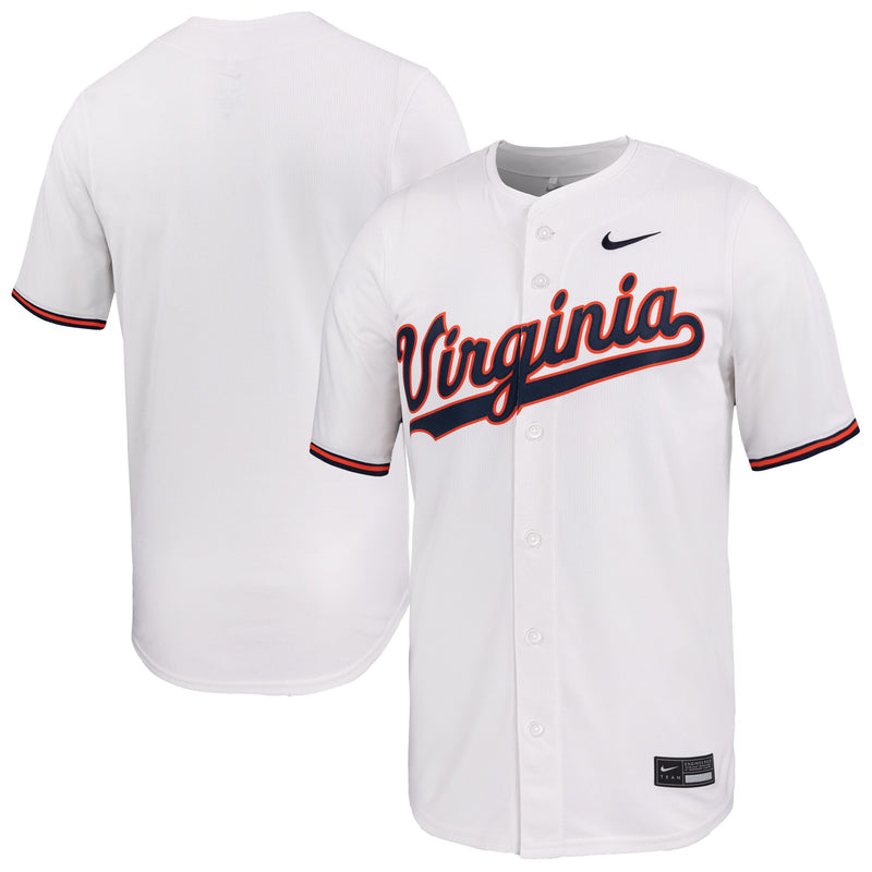 Virginia Cavaliers Baseball Jersey, White Limited Sportswear Jersey Shirt, Lightweight Breathable Athletic Jersey, Casual Gift for Men