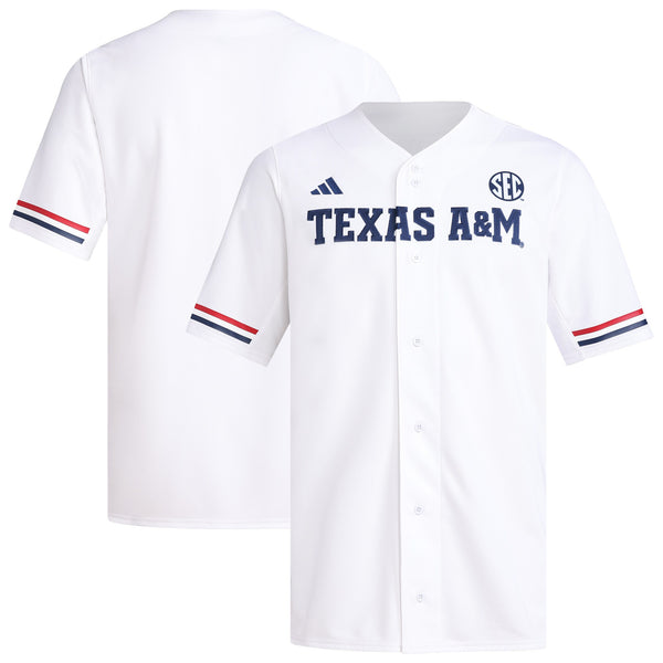 Texas A&M Aggies Replica Baseball Jersey - White