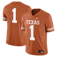 Texas Longhorns Football Jersey, Orange Sportswear Jersey Shirt, Lightweight Breathable Athletic Jersey, Casual Gift for Men, Style 200894059