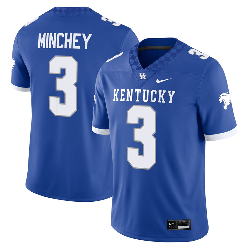 Kentucky Wildcats Football Jersey, Royal Game Home Sportswear Jersey Shirt, Lightweight Breathable Athletic Jersey, Casual Gift for Men