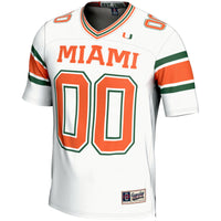 Miami Hurricanes Football Jersey, White Sportswear Jersey Shirt, Lightweight Breathable Athletic Jersey, Casual Gift for Men, Style 200724645