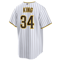 Michael King San Diego Padres Baseball Jersey, White Sportswear Jersey Shirt, Lightweight Breathable Athletic Jersey, Casual Gift for Men