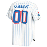 Kansas Jayhawks Baseball Jersey, White Lightweight Sportswear Jersey Shirt, Lightweight Breathable Athletic Jersey, Casual Gift for Men