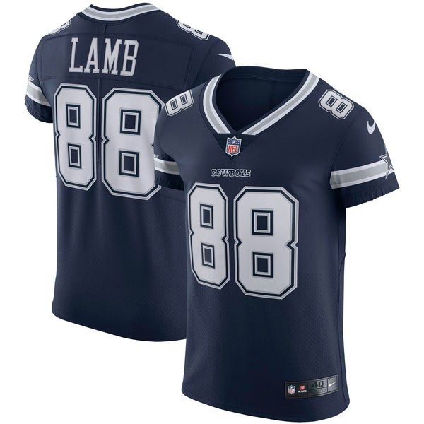 Dallas Cowboys CeeDee Lamb Navy Elite Jersey