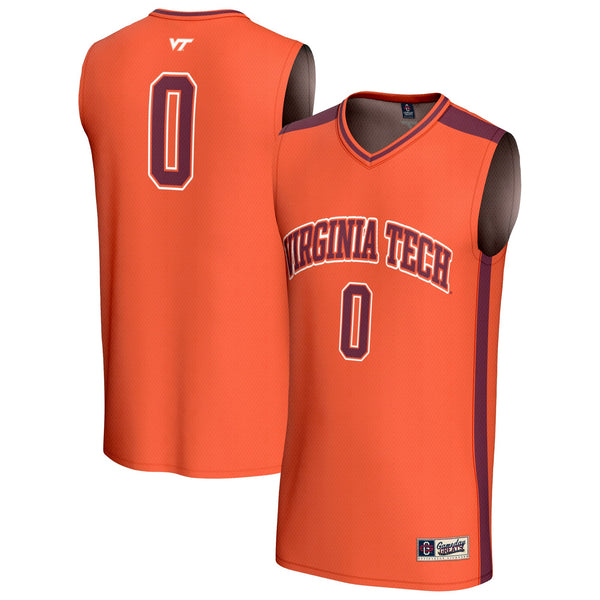#0 Virginia Tech Hokies Collegiate Basketball Fashion Jersey - Orange