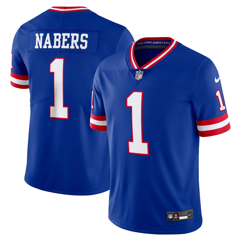 Malik Nabers New York Giants Football Jersey, Sportswear Jersey Shirt, Lightweight Athletic Jersey, Casual Gift for Men, Style 202652775