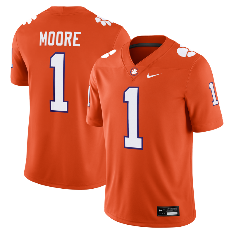 Clemson Tigers Football Jersey, Orange Sportswear Jersey Shirt, Lightweight Breathable Athletic Jersey, Casual Gift for Men, Style 204338167