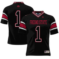 Fresno State Bulldogs Endzone Football Jersey, Black Sportswear Jersey Shirt, Lightweight Breathable Athletic Jersey, Casual Gift for Men
