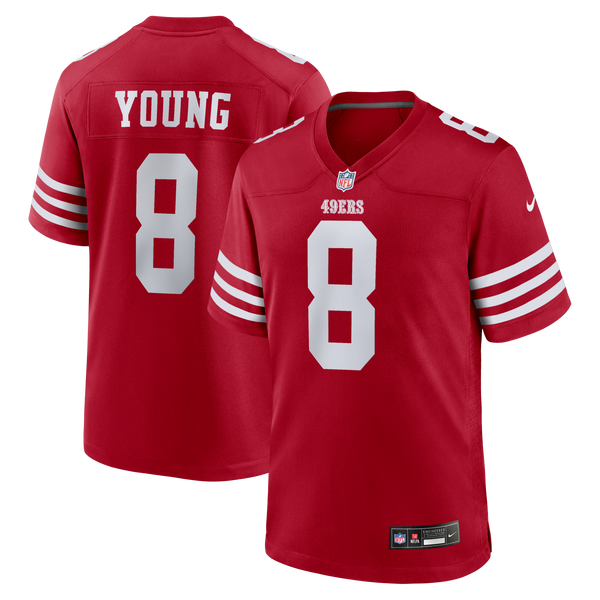 San Francisco 49ers Steve Young Scarlet Retired Player Game Jersey