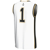 Vanderbilt Commodores Basketball Jersey, White Replica Lightweight Sportswear Jersey Shirt, Sleeveless Athletic Tank Jersey, Casual Gift for Men