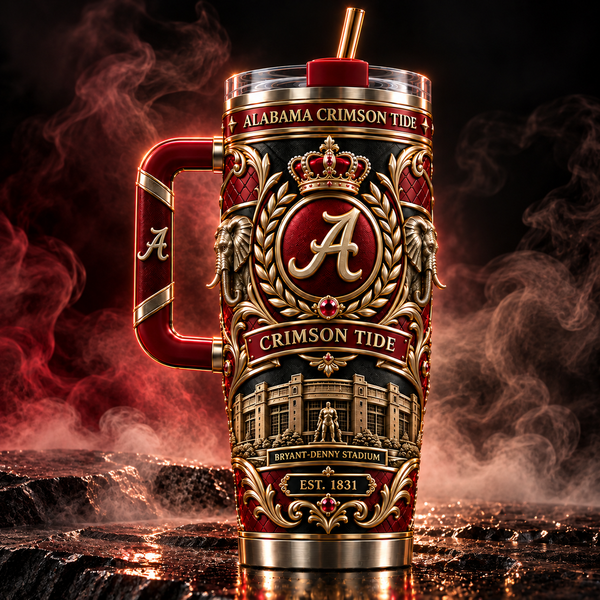 ALA in Crimson and Gold - A Heraldic Tumbler Crest - main