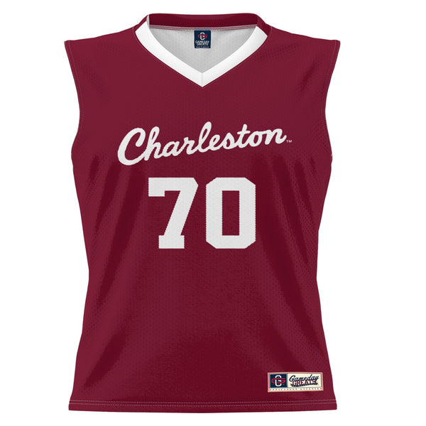#70 Charleston Cougars Lightweight Basketball Jersey - Crimson