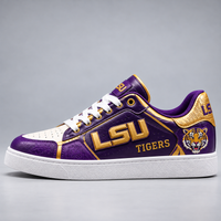 LSU Pride - Purple and Gold Low Top Sneakers