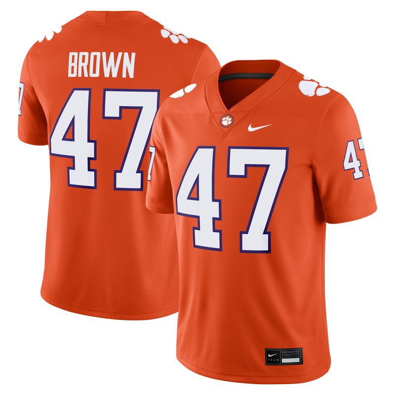 Clemson Tigers Football Jersey, Orange Sportswear Jersey Shirt, Lightweight Breathable Athletic Jersey, Casual Gift for Men, Style 204338166