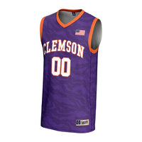 Clemson Tigers Basketball Jersey, Purple Sportswear Jersey Shirt, Sleeveless Athletic Tank Jersey, Casual Gift for Men, Style 201334788