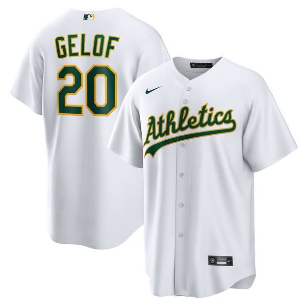 Athletics Zack Gelof White Home Replica Jersey