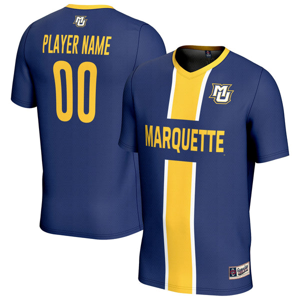 Marquette Golden Eagles NIL Pick-A-Player Soccer Jersey - Navy
