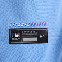 Atlanta Braves Baseball Jersey, Powder Blue Authentic Sportswear Jersey Shirt, Lightweight Breathable Athletic Jersey, Casual Gift for Men