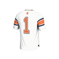 Syracuse Orange Football Jersey, White Sportswear Jersey Shirt, Lightweight Breathable Athletic Jersey, Casual Gift for Men, Style 203658907
