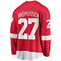 Michael Rasmussen Detroit Red Wings Hockey Jersey, Breakaway Sportswear Jersey Shirt, Long Sleeve Hockey Sweater Jersey, Casual Gift for Men