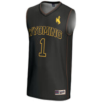Wyoming Cowboys Basketball Jersey, Black Lightweight Sportswear Jersey Shirt, Sleeveless Athletic Tank Jersey, Casual Gift for Men