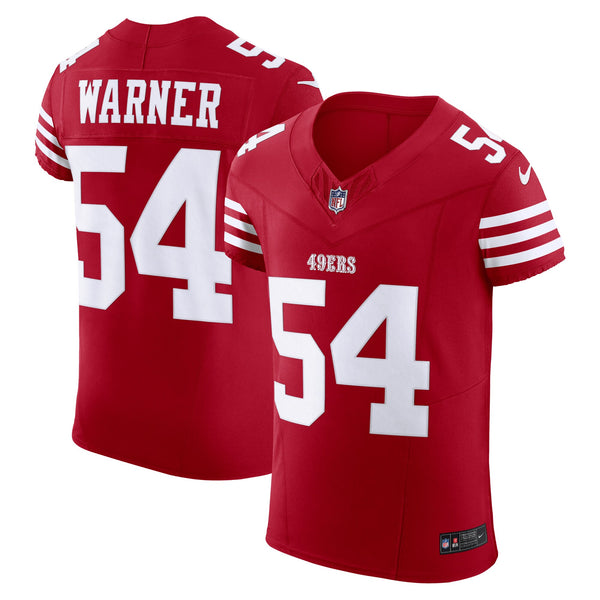San Francisco 49ers Fred Warner Scarlet Team Elite Jersey