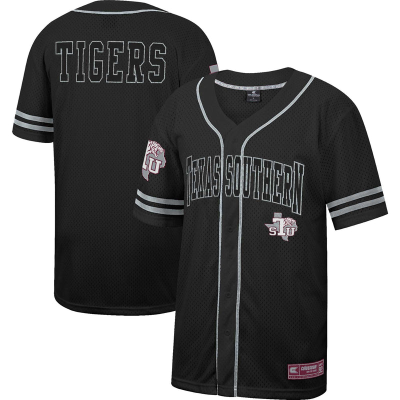 Texas Southern Tigers Free Baseball Jersey, Black Sportswear Jersey Shirt, Lightweight Breathable Athletic Jersey, Casual Gift for Men